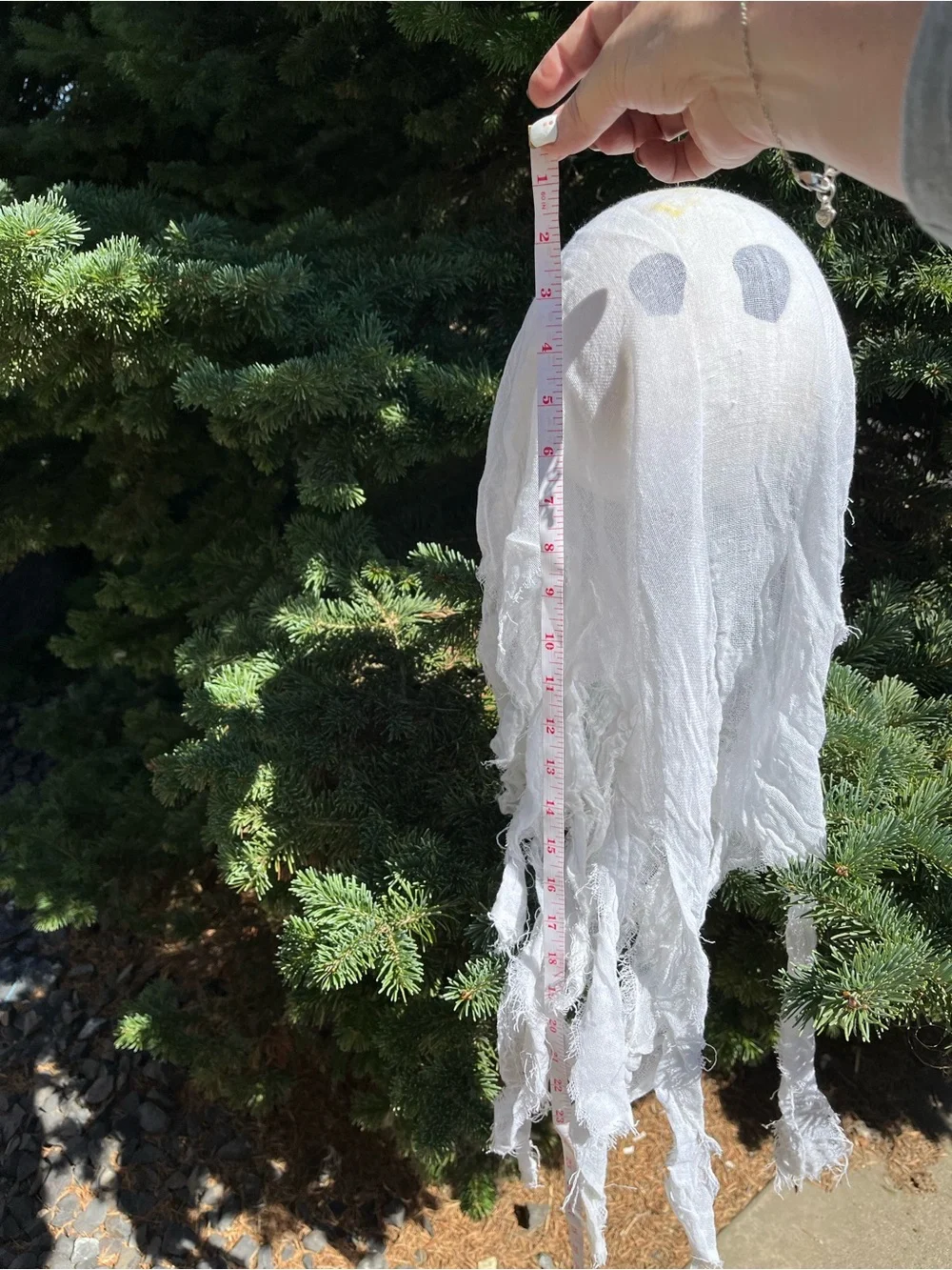 Pottery Barn White Hanging Ghost 👻 Trio Rare Discontinued 3 Sizes Halloween 🎃